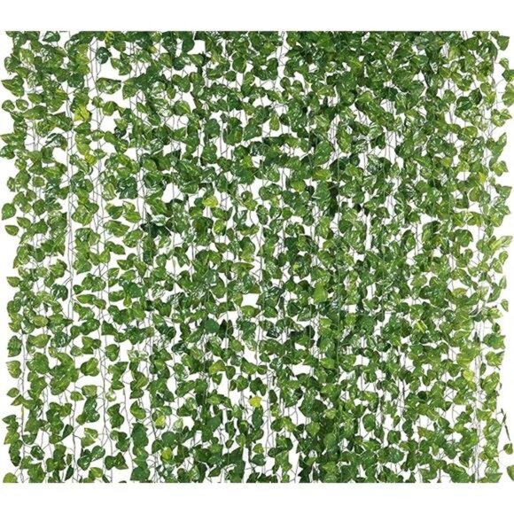 78-Ft 12 Pack Silk Artificial Vines Leaf Garland Plants Hanging Wedding Garland - Picture 7 of 7